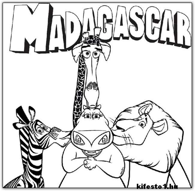 Madagascar 2 kifestő nyomtatható