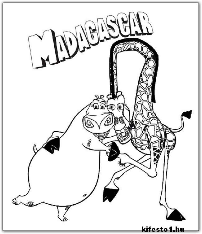 Madagascar 3 kifestő nyomtatható