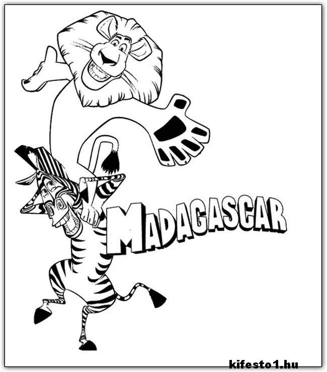 Madagascar 22 kifestő nyomtatható